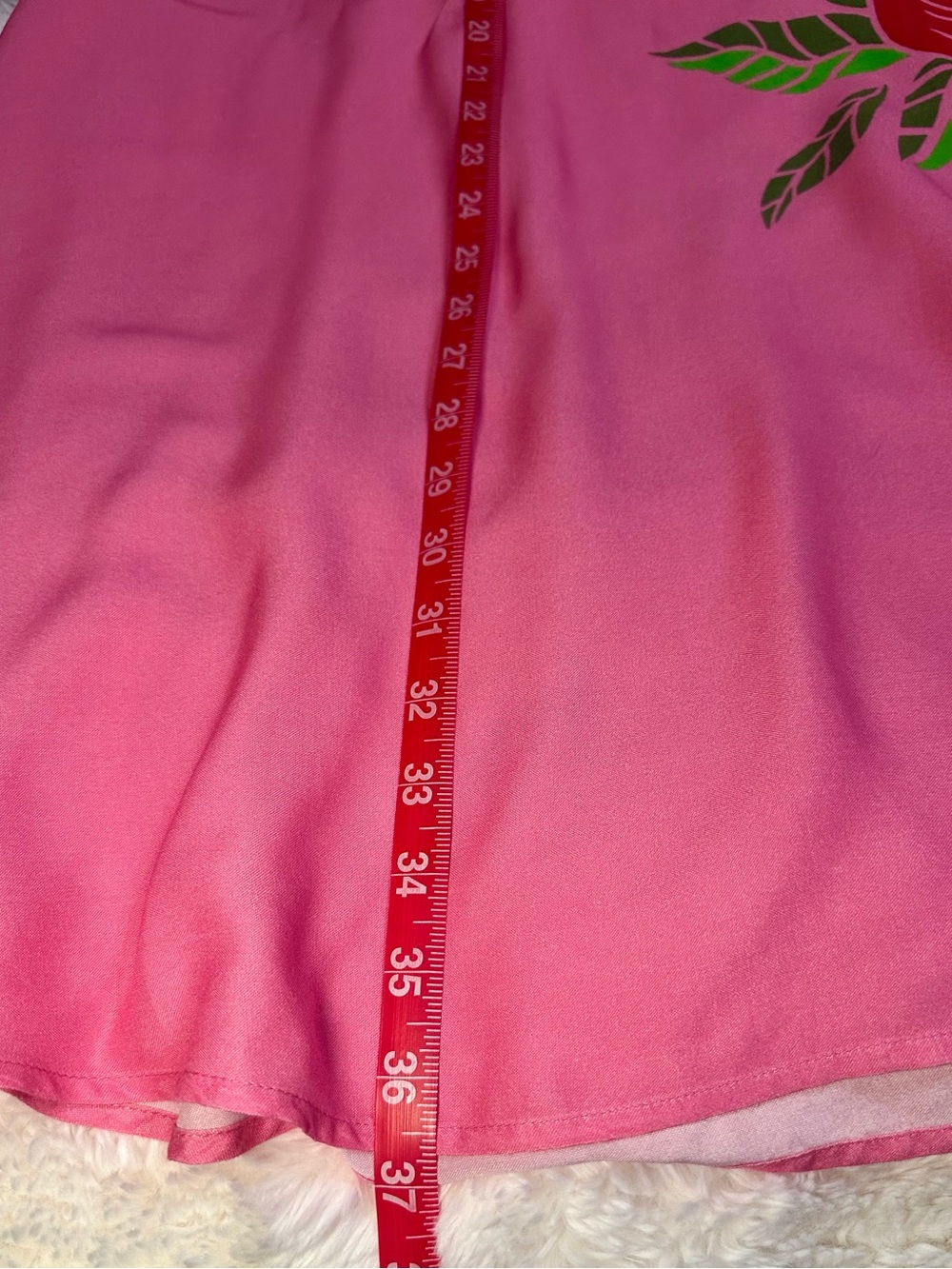 Farm Rio x Anthropologie Rose Motif Pink Maxi Skirt Floral Size M - Picture 8 of 12